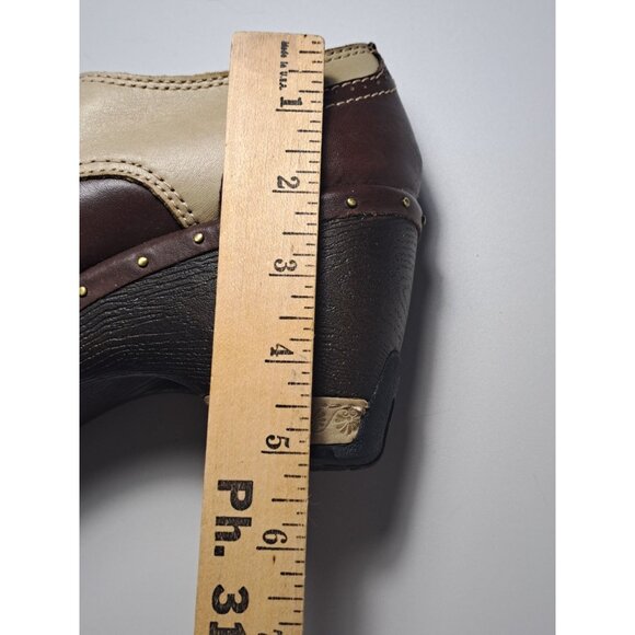 Jambu Dutch Design Lace-Up Leather Heeled Oxford Shoes Womens 8 Brown Platform - Picture 13 of 13